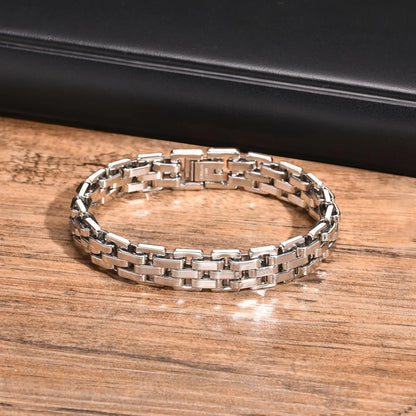 18K Milan Bracelet Chunky Chain Stainless Steel Jewelry | DAILY DRIPZ