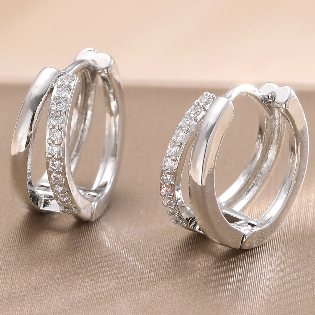 Trendy Zircon Earrings
