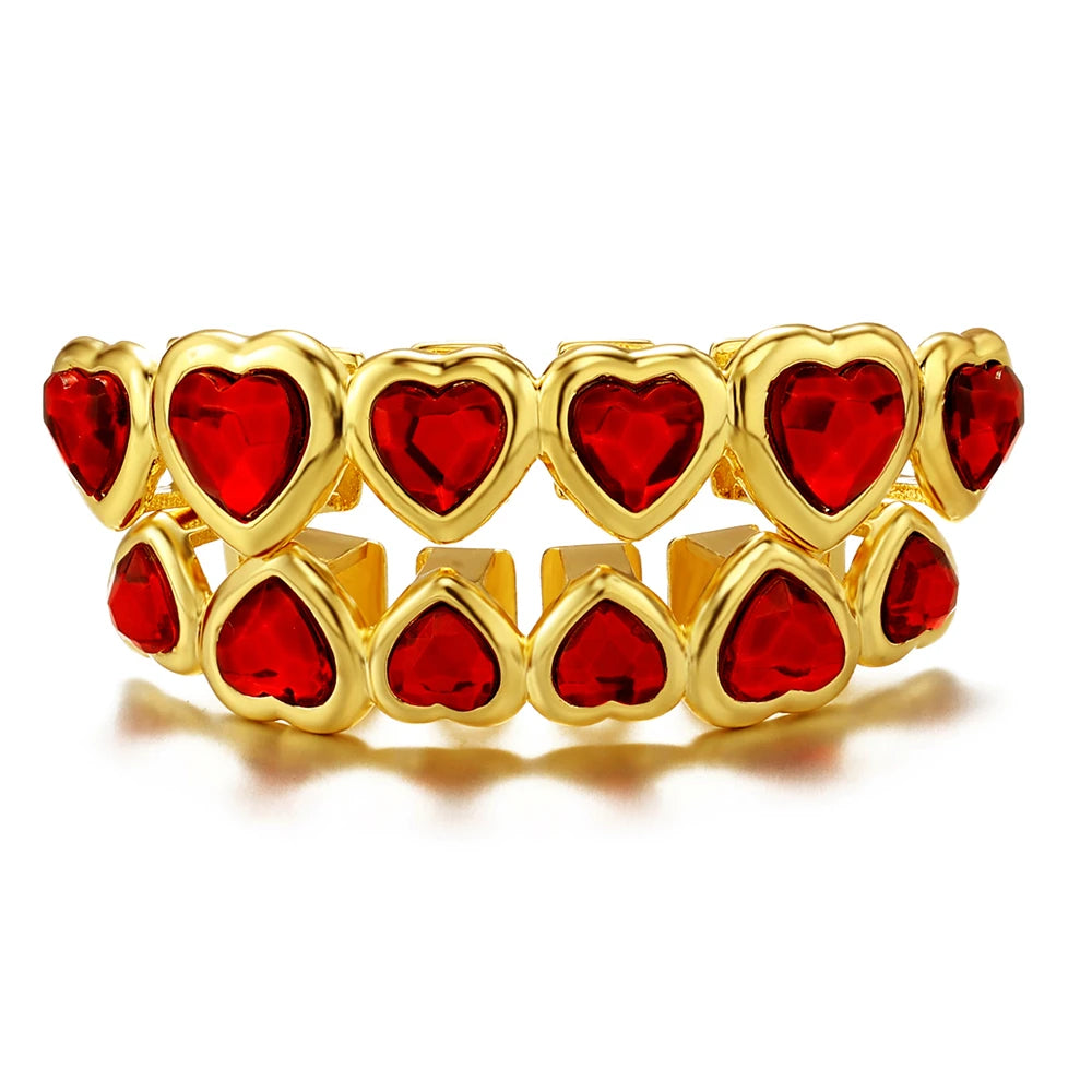 18K Iced Love Grillz