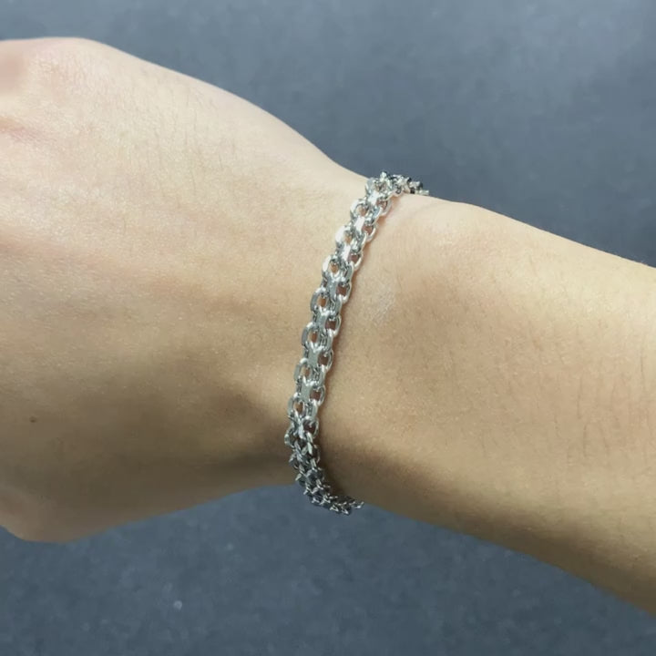 18K Venice Bracelet Stainless Steel Sleek Link Jewelry | DAILY DRIPZ